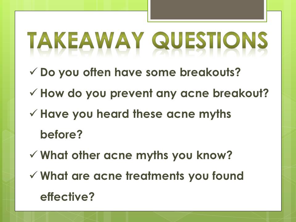 acne myths_q